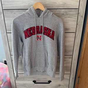 Gray Nebraska Hoodie